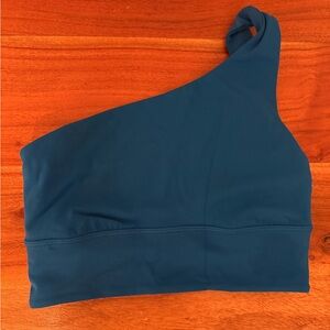 One-Shoulder Blue Bralette
